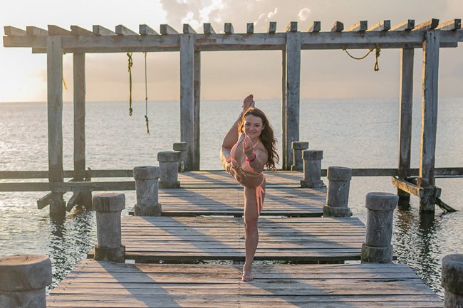 yoga photograpy beach play del carmen