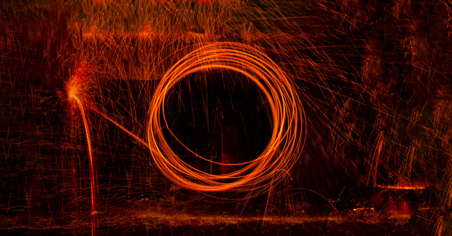 steel wool long exposure photography
