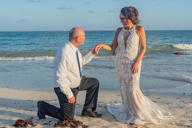 playa del carment mexico beach wedding