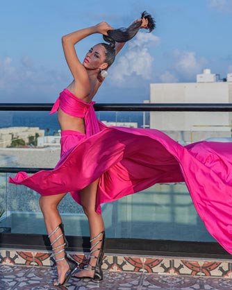 tulum flying dress rental photographer