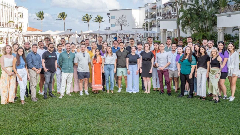 company group photo playa