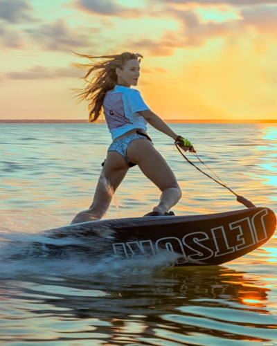 8 Beaches To Photograph The Sunset Near Cancun 5 jet surf bikini model sunset in sla blanaca cancun
