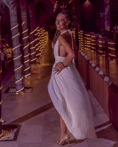 Fitness Model Photoshoot Ideas 11 white dress woman night portrait