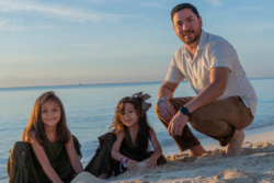 family photograph in playa del carmen