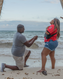 surprise engagement photoshoot playa del carmen