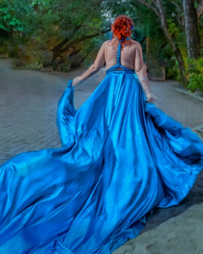 Flying Dress Rentals And Photography Services 2 blue flying dress photo